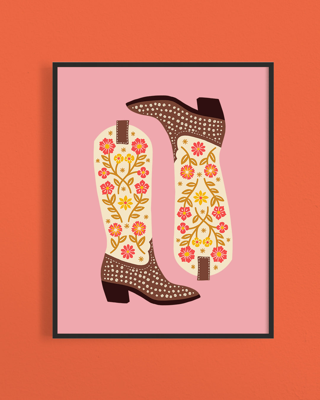Cowgirl Boots Print
