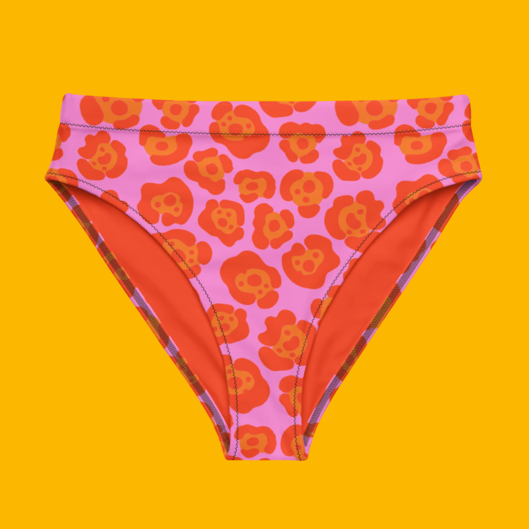 Spotted Jaguar Recycled High-Waisted Bikini Bottom