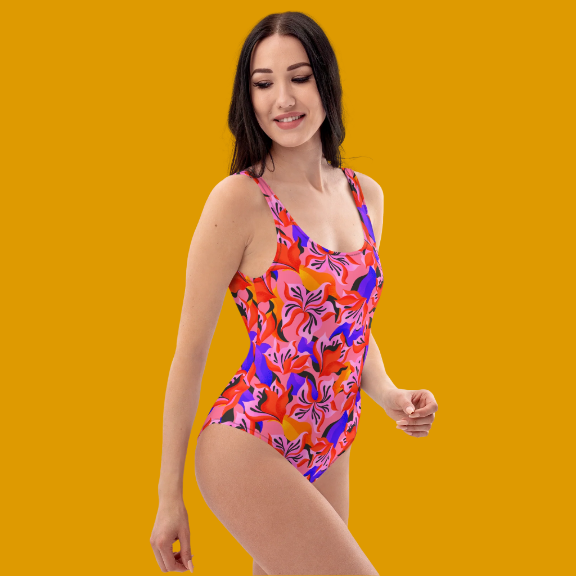 Sunset Florals One-Piece Swimsuit