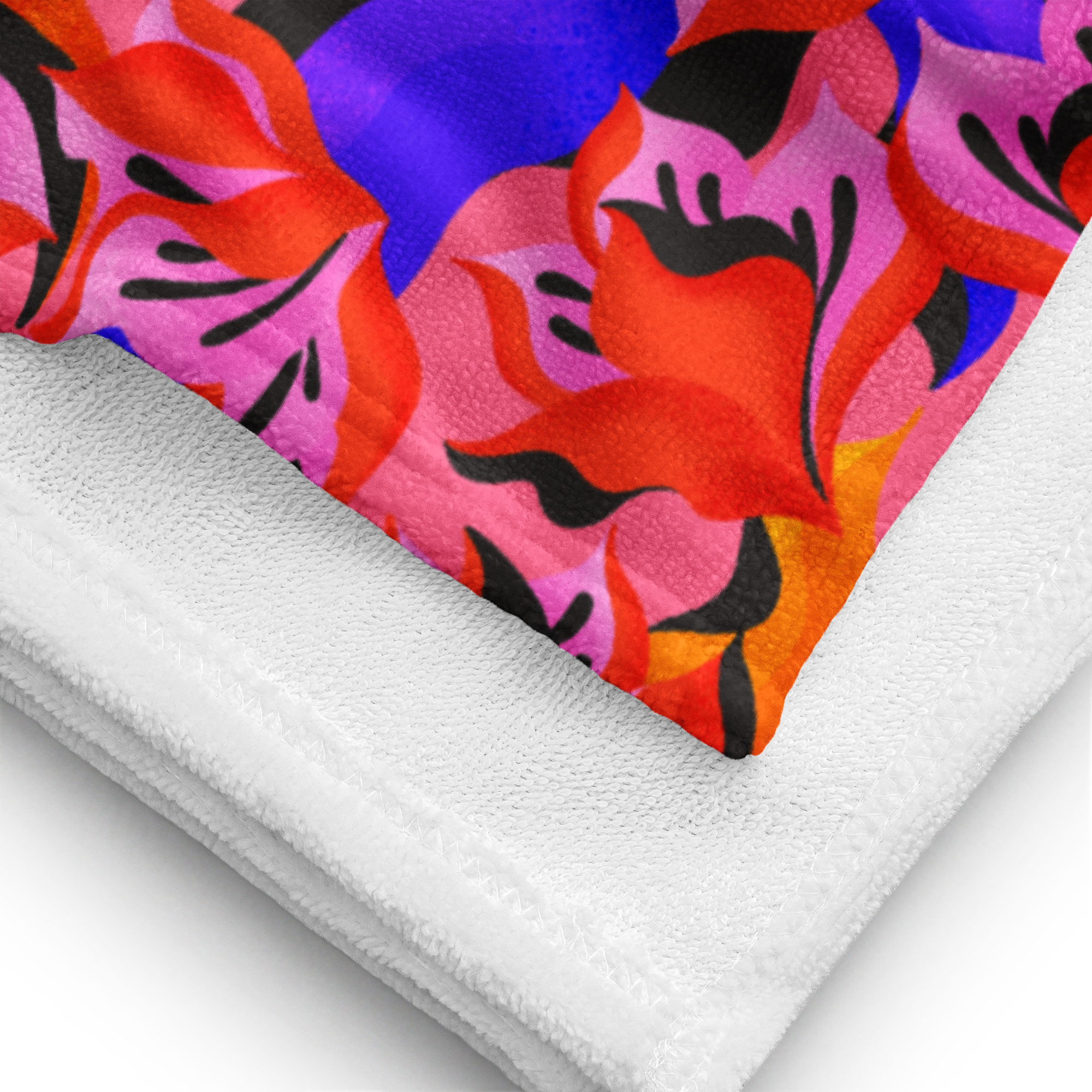 Sunset Florals Beach Towel