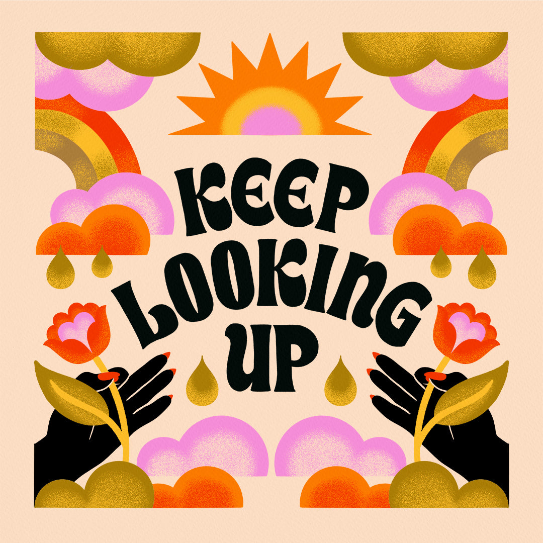 Keep Looking Up Sticker