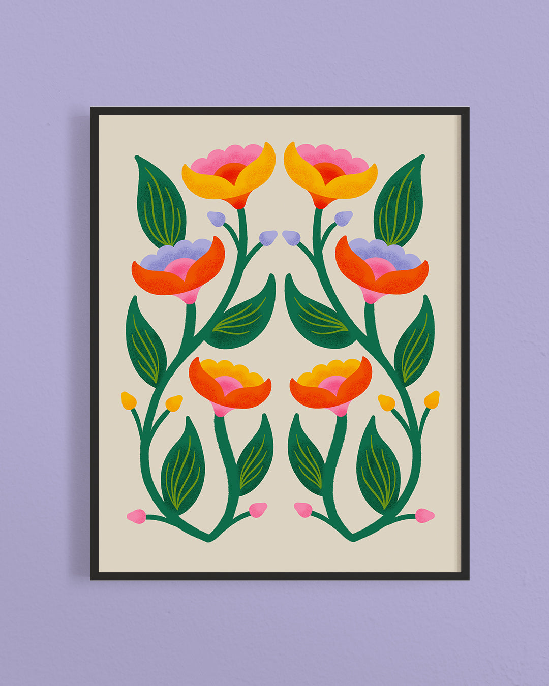 Symmetrical Flowers 2 Print