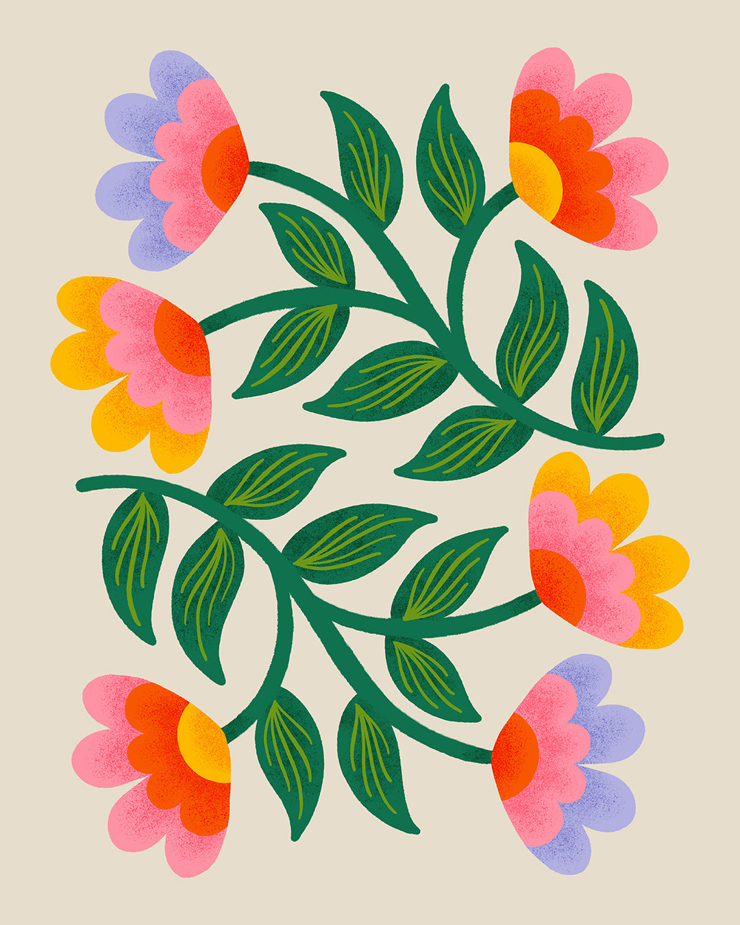 Cuaderno Flores Simétricas 1