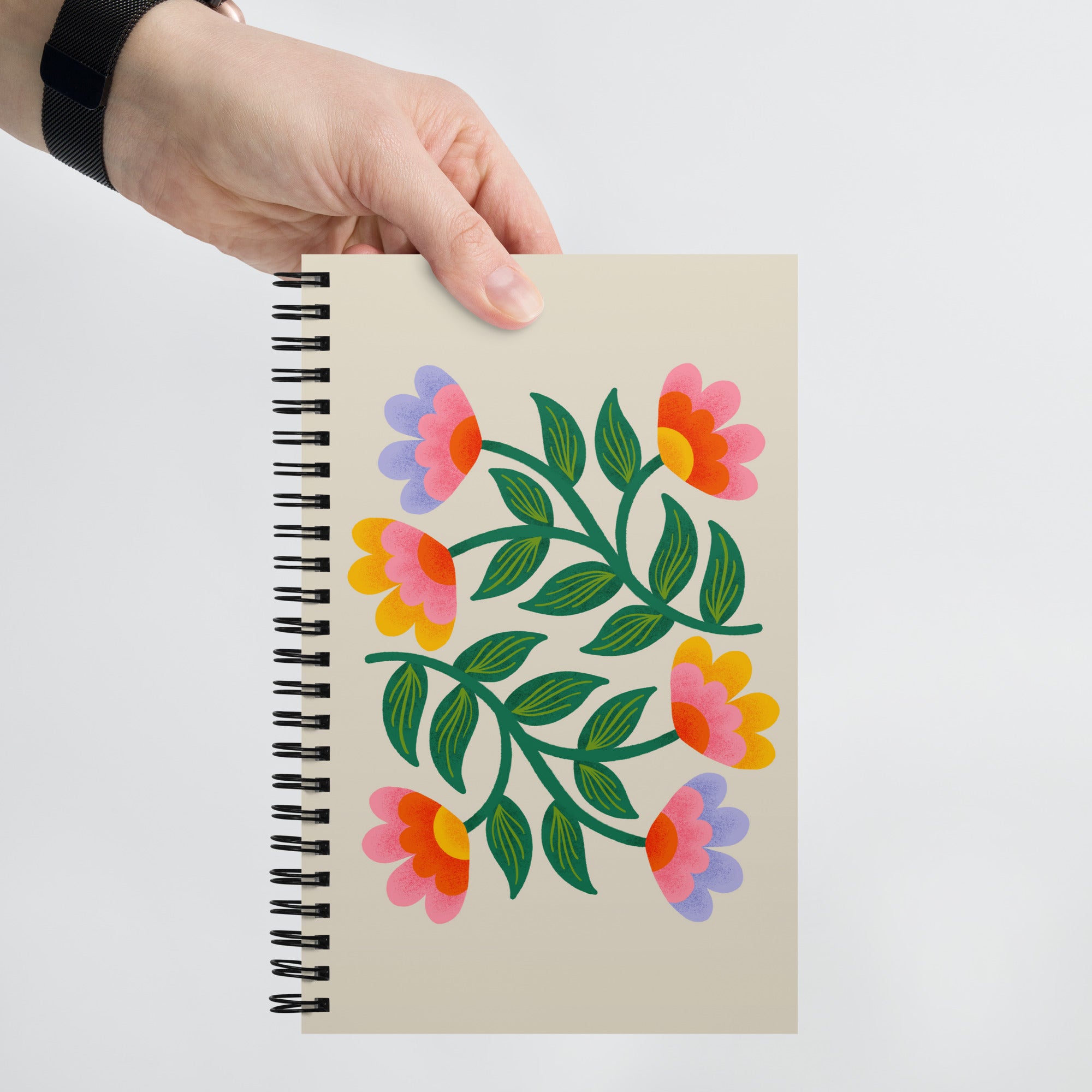 Cuaderno Flores Simétricas 1